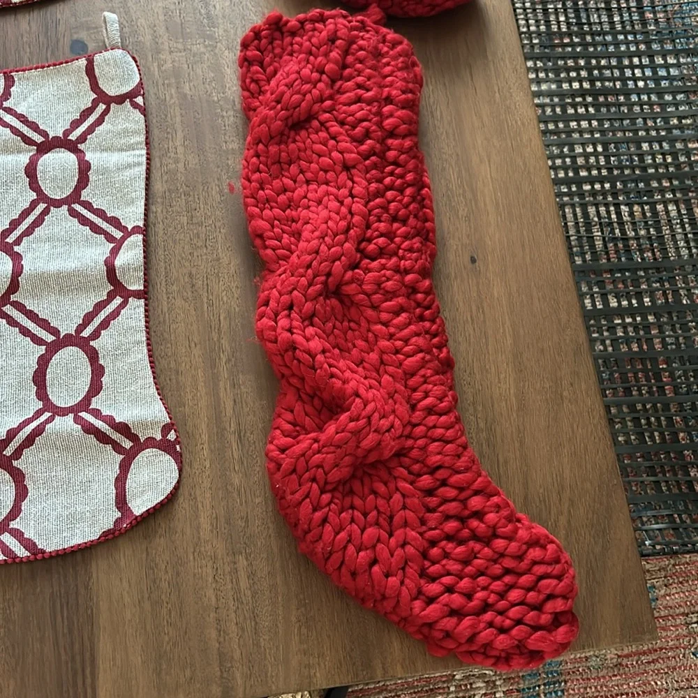 Crate & Barrel Christmas Stockings